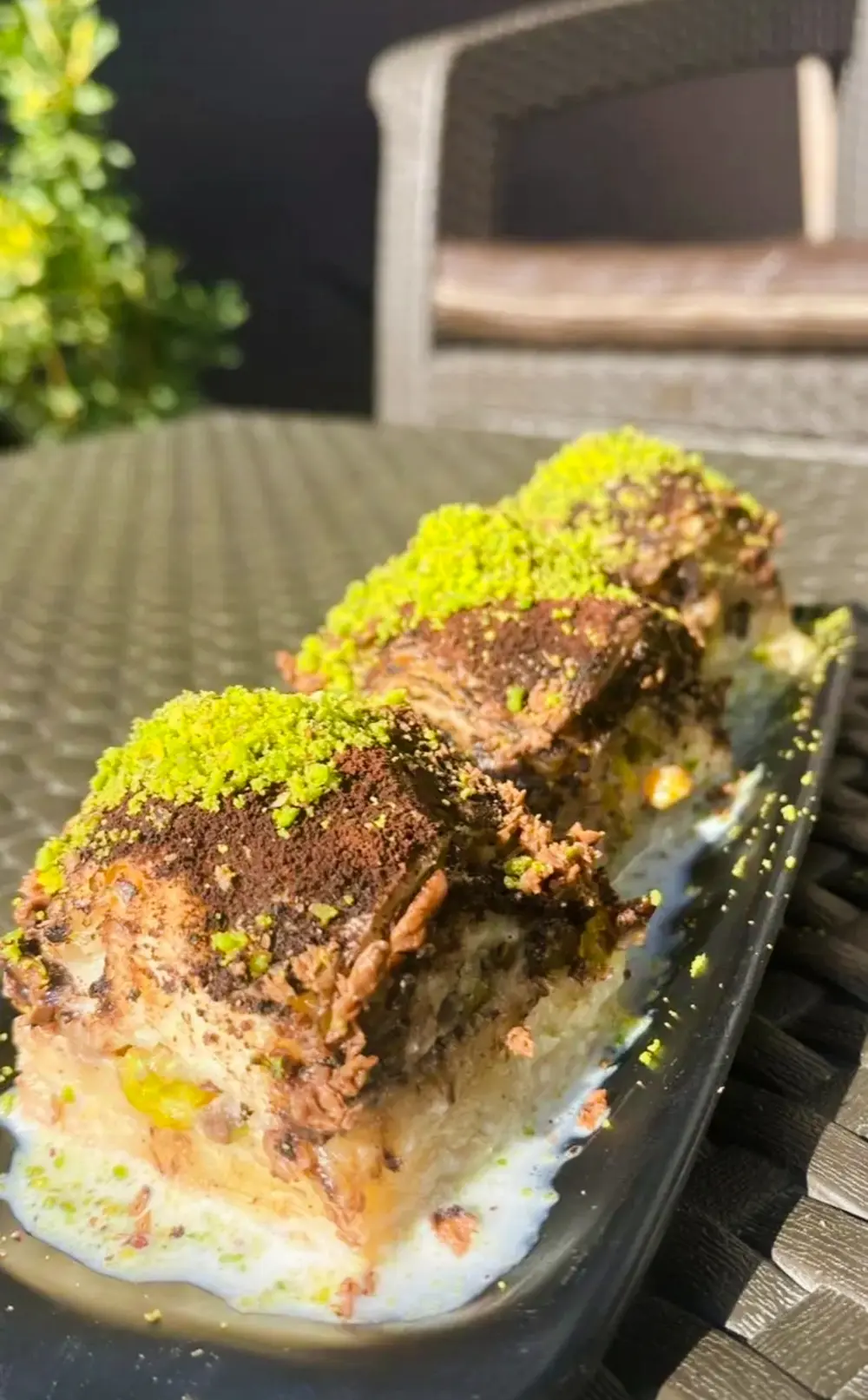 بقلاوة باردة بل حليب والسمنة العربية 