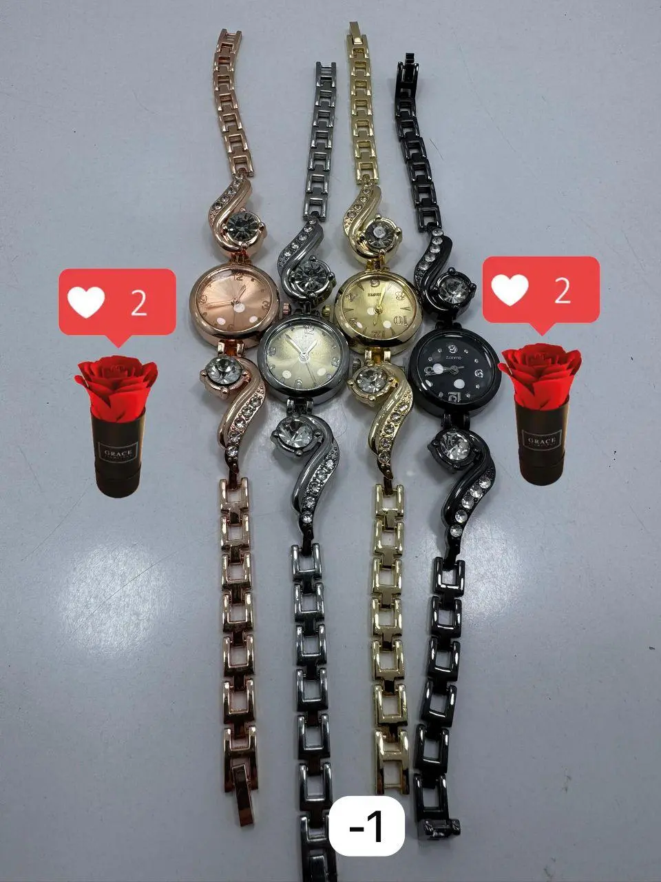 ⌚🌟 ساعات نسائية فاخرة – تصميم ماسي أنيق